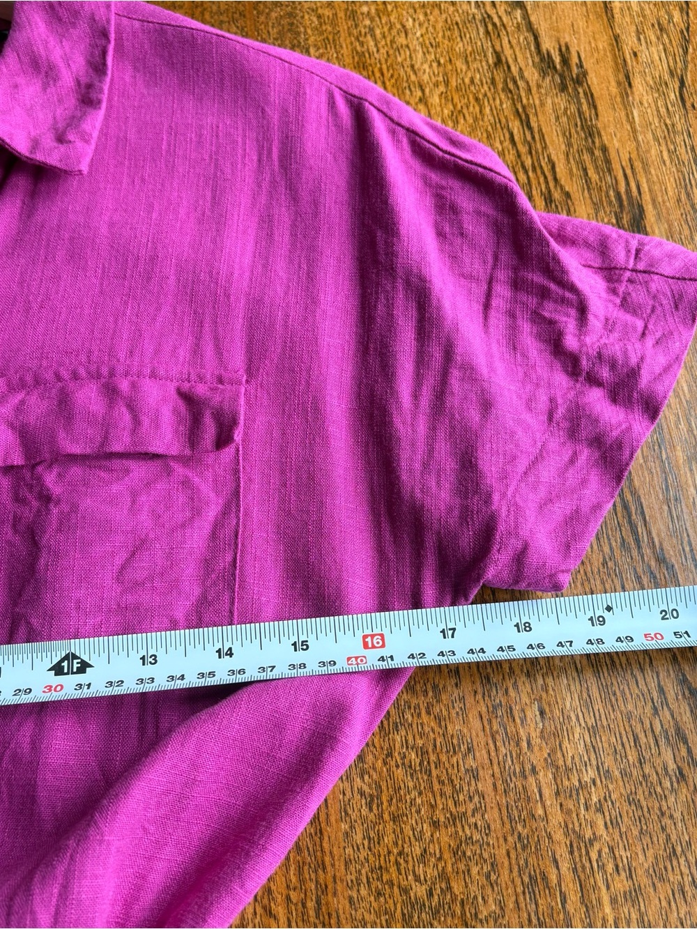 Stunning M&S linen blend fuchsia maxi shirt dress-size Small - Picture 6 of 9